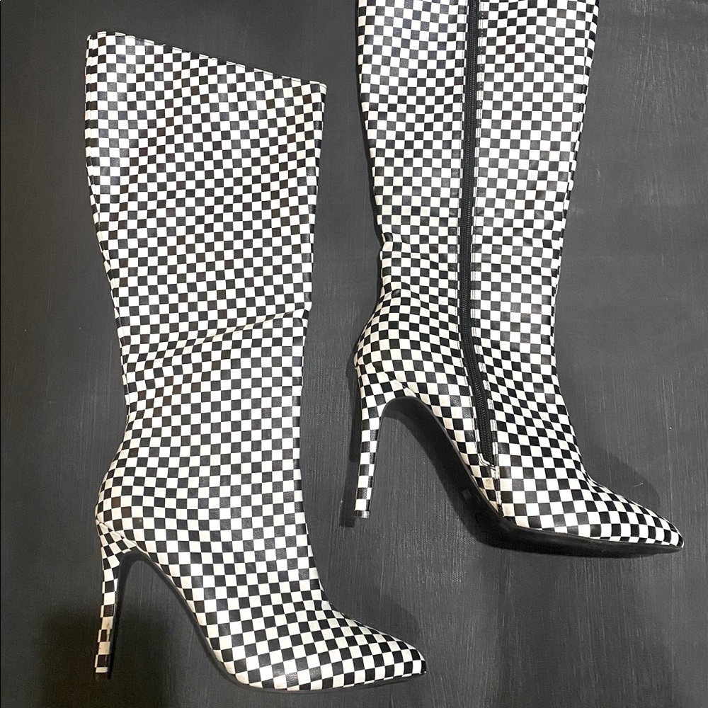 Checkered Boots